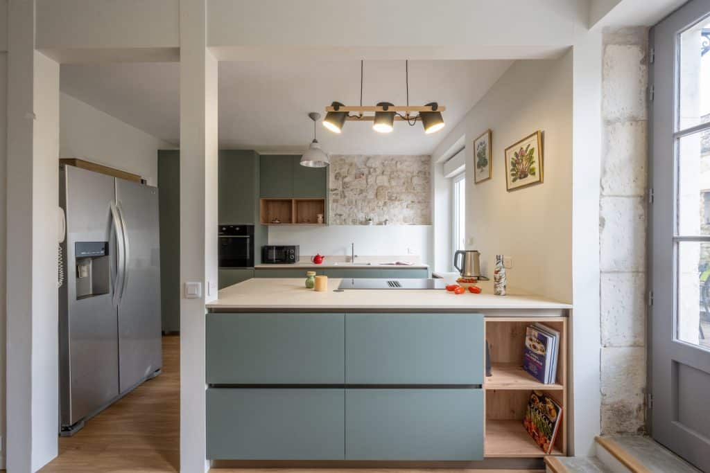 rénovation complète d'une cuisine à La Rochelle Laleu par Design17