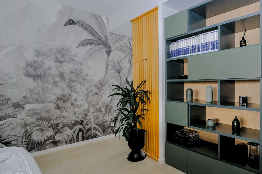 Photo d'une réalisation de salon à Chatelaillon, meuble sur-mesure par Design17