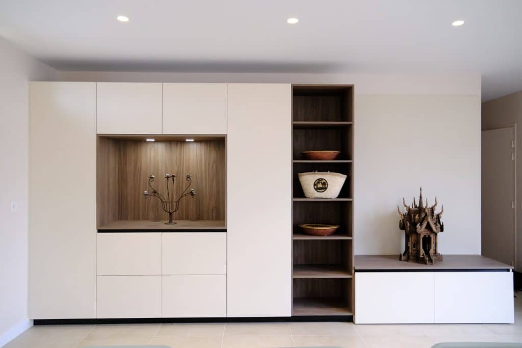 cuisine annexe avec meubles d'une maison à La Flotte-en-Ré par Design17