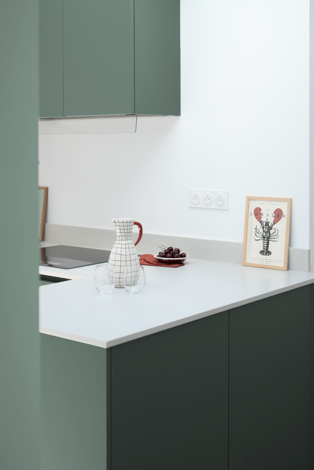 plan de travail d&rsquo;une cuisine d&rsquo;une maison dans le quartier St-Claude à La Rochelle